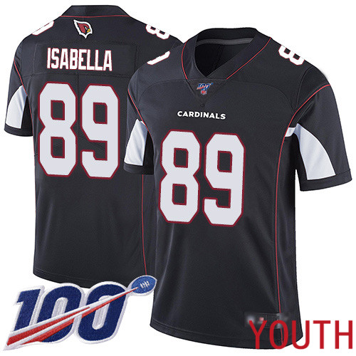 Arizona Cardinals Limited Black Youth Andy Isabella Alternate Jersey NFL Football #89 100th Season Vapor Untouchable->youth nfl jersey->Youth Jersey
